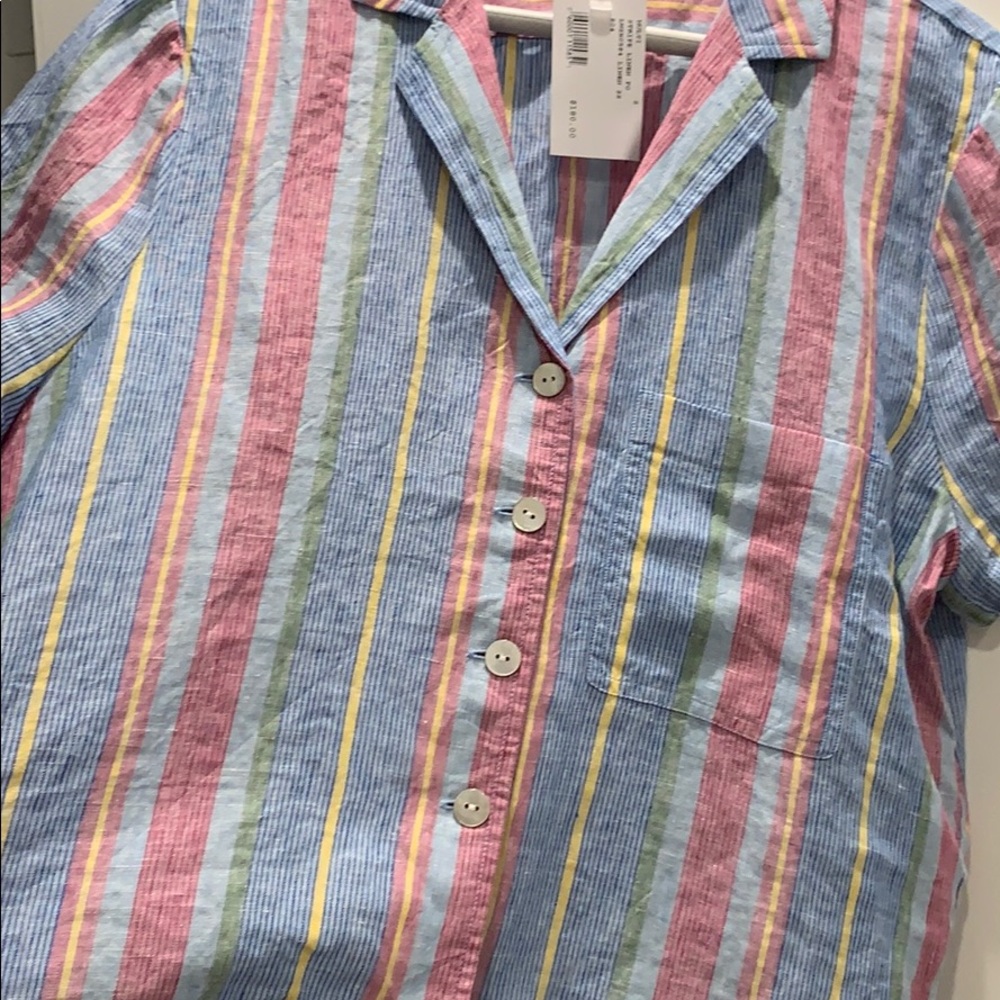 Frame cropped button down